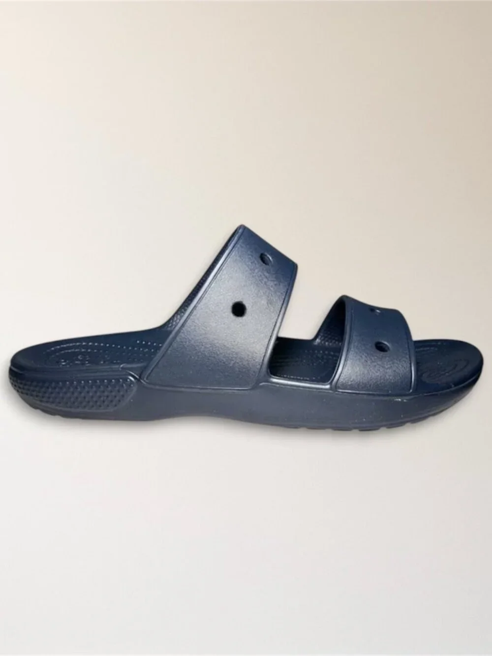 Crocs Classic‎ Slide Sandals Navy Blue Iconic Comfort Mens 10 Casual Travel